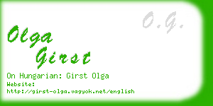 olga girst business card